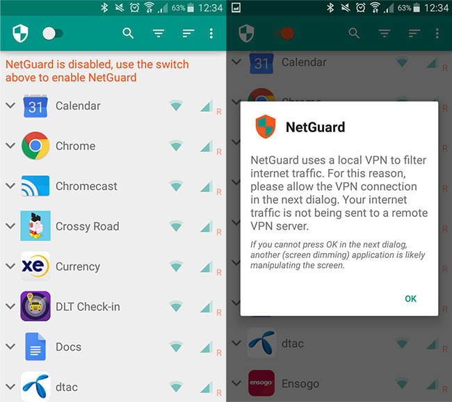 Cómo bloquear publicidad en Android sin root con NetGuard