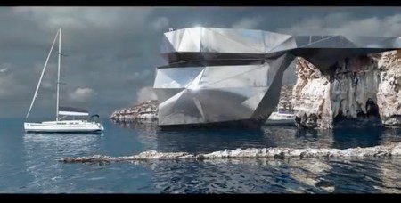 ¿Sustituir la desaparecida Ventana Azul de Malta por una escultura futurista?