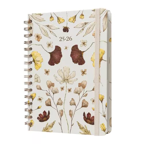 Kokonote Agenda escolar 2025-2026 Semana Vista A5 Jour Florale - Agenda Universitaria Curso 2025 2026 | Con Pegatinas y Apartados funcionales : Para Estudiantes Universidad o Instituto