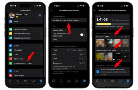 Whatsapp iPhone をきれいにする