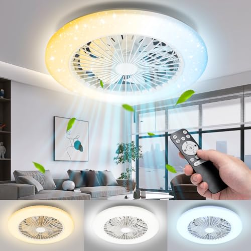 Aigostar Ventilador de Techo con Luz Silencioso