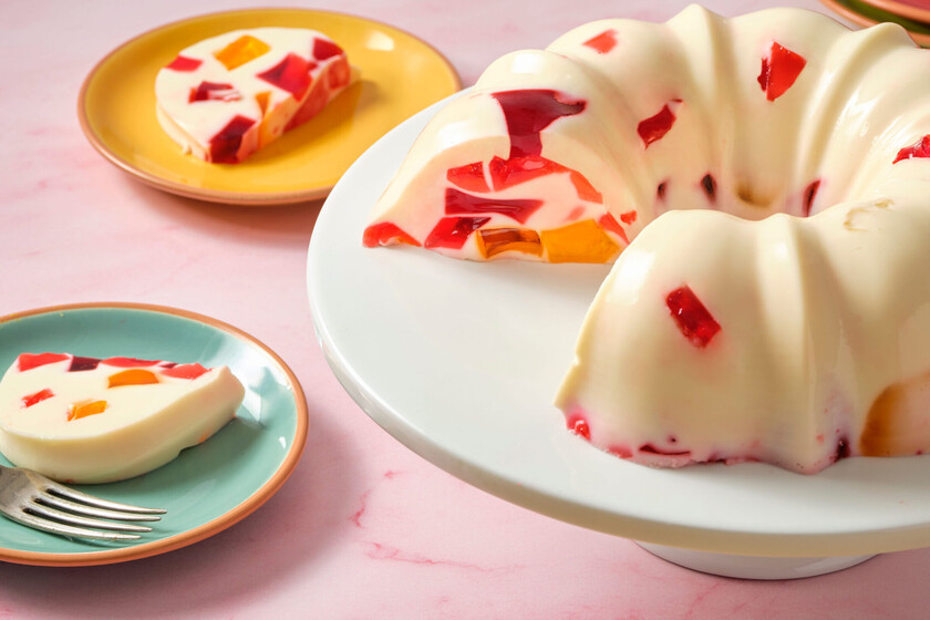 Cómo hacer gelatina de mosaico colorida, cremosa y muy fácil de preparar