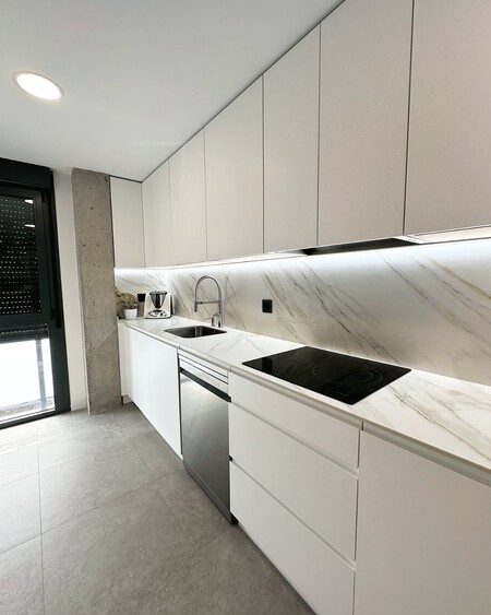 Se ha apostado por el acabado en mármol