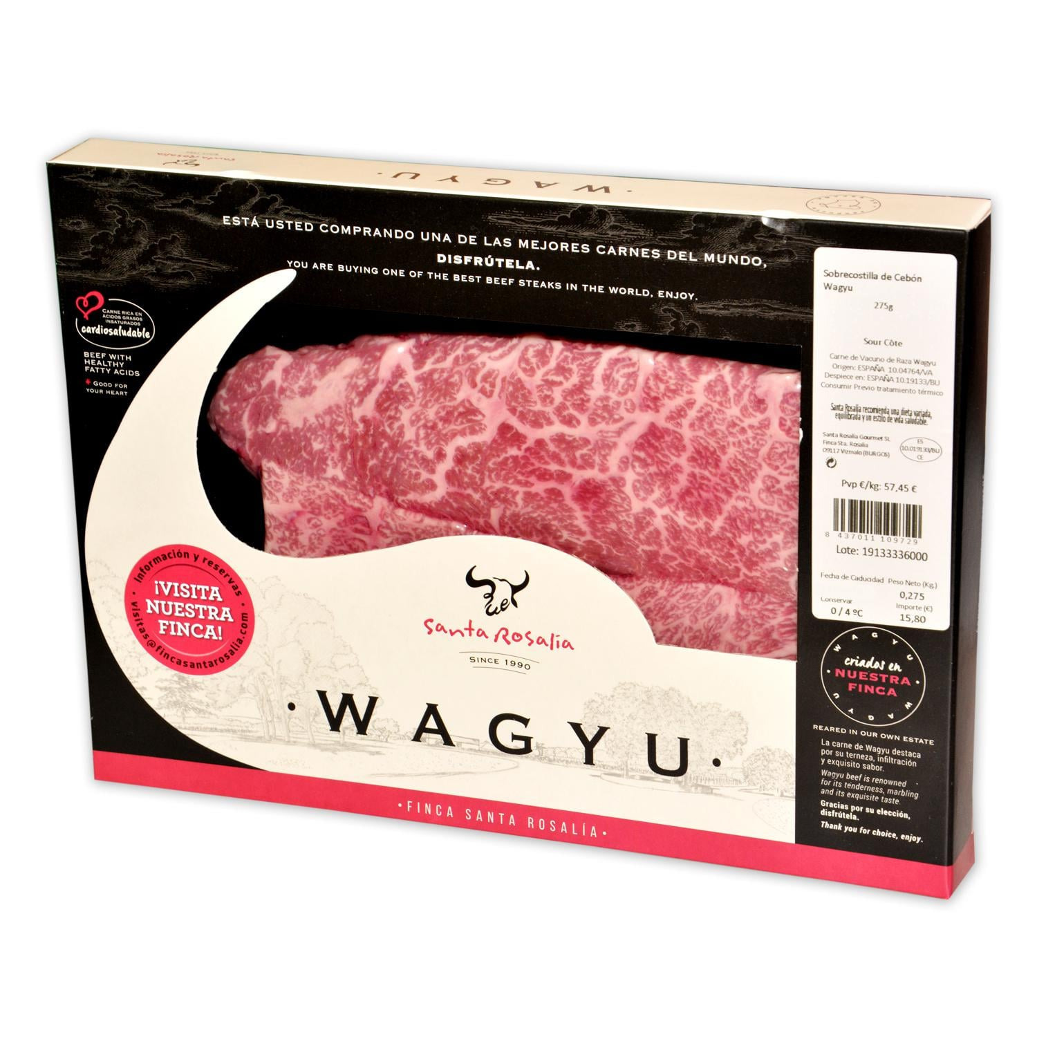  Sobrecostillas de Wagyu 275 g 