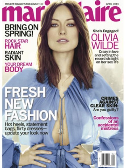 Olivia Wilde da alguna que otra pista personal a Marie Claire