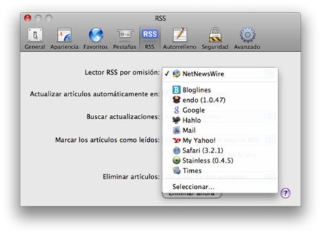 Soluciona tú mismo el fallo de seguridad en los RSS de Safari