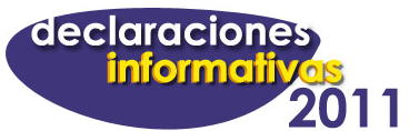 Declaraciones informativas de 2011, disponibles en la web de la AEAT