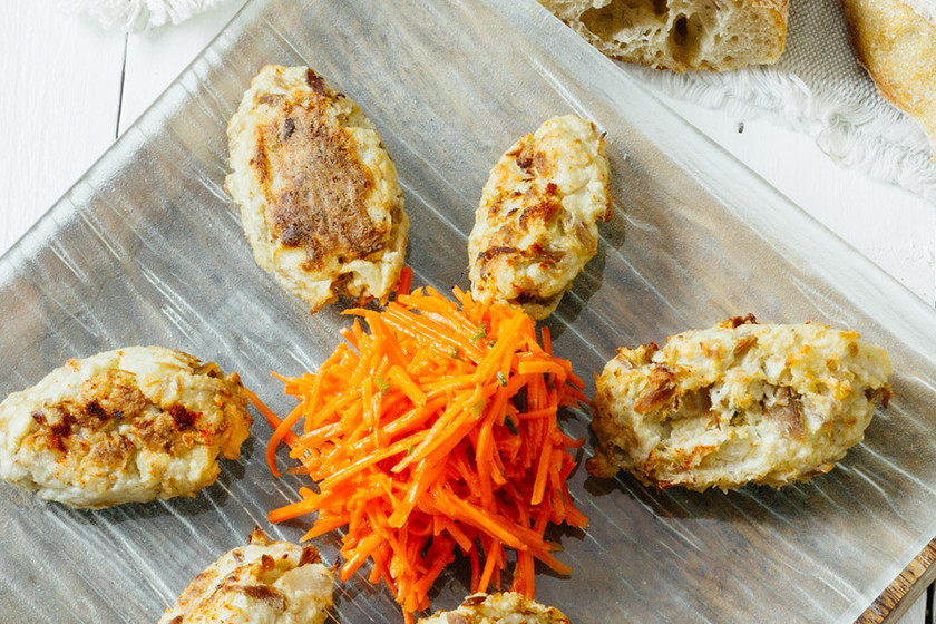Croquetas de papa y atún al horno. Receta fácil y saludable