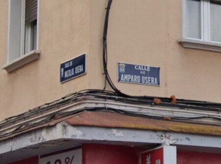 Esquina de la calle Amparo Usera y Nicolás Usera