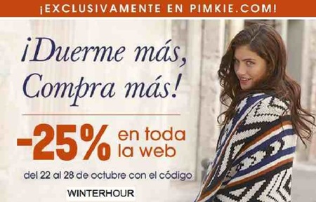Aprovecha un descuento del 25% en Pimkie en compras online con el cambio horario