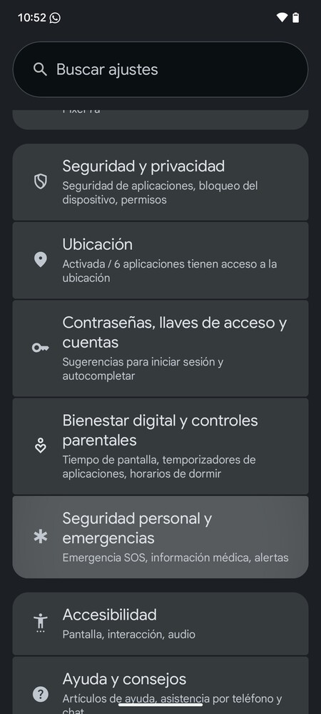 Ajustes