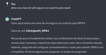 Contraseña con ChatGPT