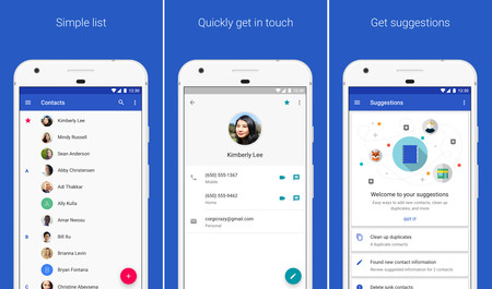 Contactos de Google 2.2: ficha de contacto renovada con accesos directos y más novedades