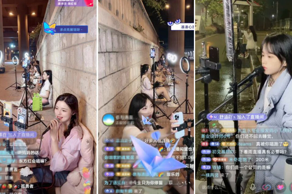 Hay cientos de streamers chinas haciendo directos debajo de puentes por la noche. Y hay una explicación