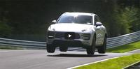 El futuro Porsche Macan GTS vuela, literalmente, en el Nordschleife 