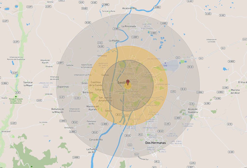 El impacto que tendría una bomba nuclear en cualquier ciudad de España