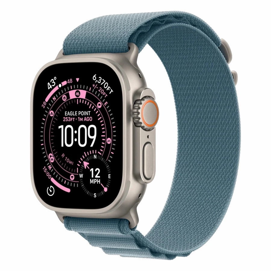 Apple Watch Ultra 3 (Alpine Loop Azul Claro, S)