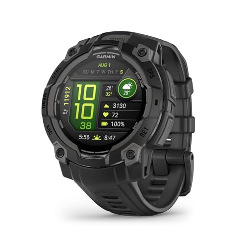 Garmin Instinct 3, Reloj Inteligente con GPS, Negro
