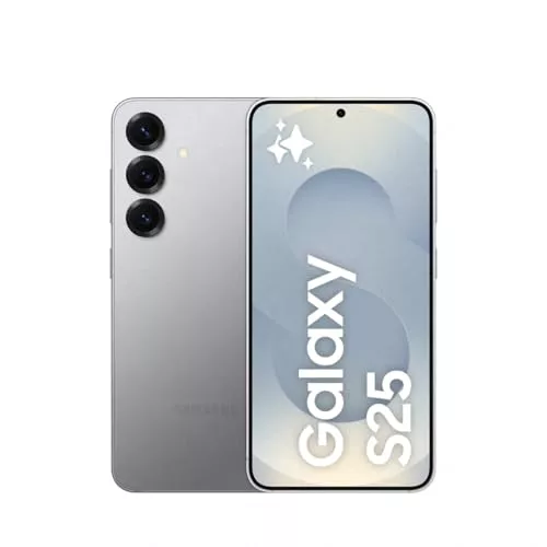 Samsung Galaxy S25 256GB Teléfono Móvil con IA, Galaxy AI, 12GB RAM, Cámara 50MP, Dual SIM, IP68, Garantía del Fabricante 3 Años + 1 Año Extra, Color Gris (Versión Española)