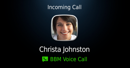 BBM Voice, llamadas vía WiFi dentro de BlackBerry Messenger