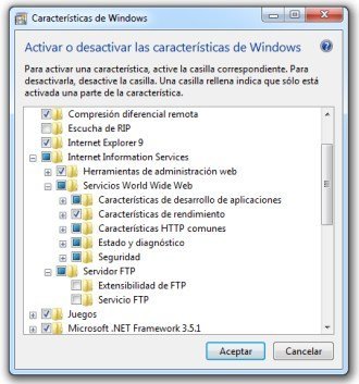 Internet Information Server Instalación
