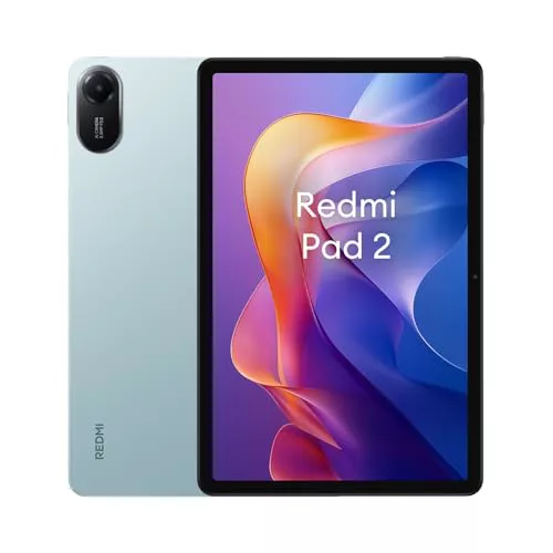 Xiaomi Redmi Pad 2 - Ordenador Tableta de 11" 2.5K (MediaTek G100-Ultra, 4GB de RAM, 128GB de ROM, WiFi 5 + Bluetooth 5.3, Batería de 9000 mAh, Cargador no Incluido), Verde (Versión ES)