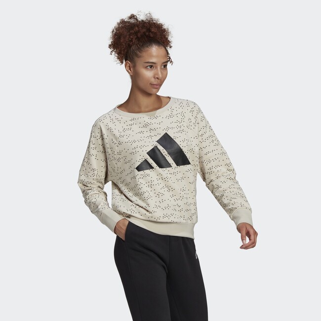Sudadera Cuello Redondo Adidas Sportswear Winners Badge Of Sport Beige Gj5495 25 Model