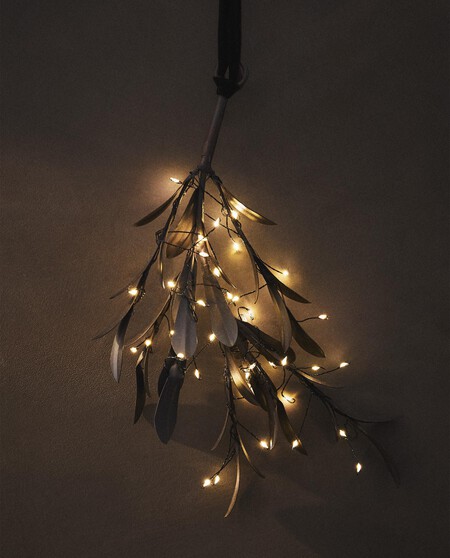 RAMO HOJAS LUCES MEDIANO