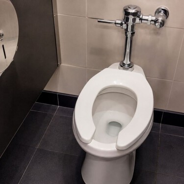 Para qué sirve realmente la abertura en forma de U de los inodoros de muchos baños públicos 