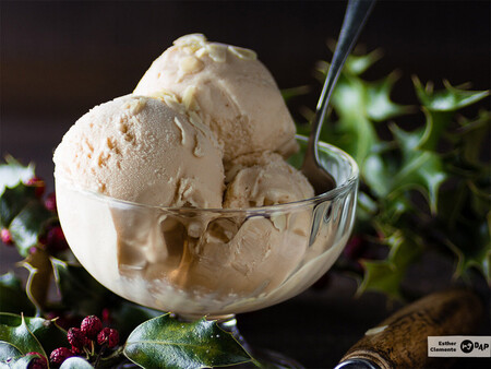 Helado de turrón