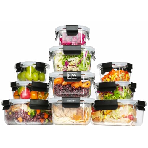 Juego de recipientes herméticos de vidrio EasyWare