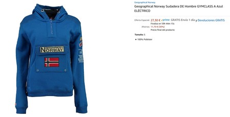 Chollos en tallas sueltas de pantalones, chaquetas y camisas Levi's,  Springfield, Lee o Geographical Norway en Amazon