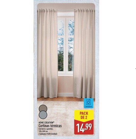 Cortinas térmicas Aldi