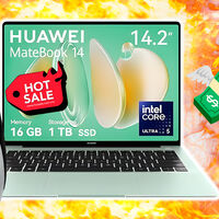 Laptop Huawei MateBook 14 con 16 GB de RAM, 1 TB de almacenamiento con precio de fuego con este descuento en Hot Sale 2025 