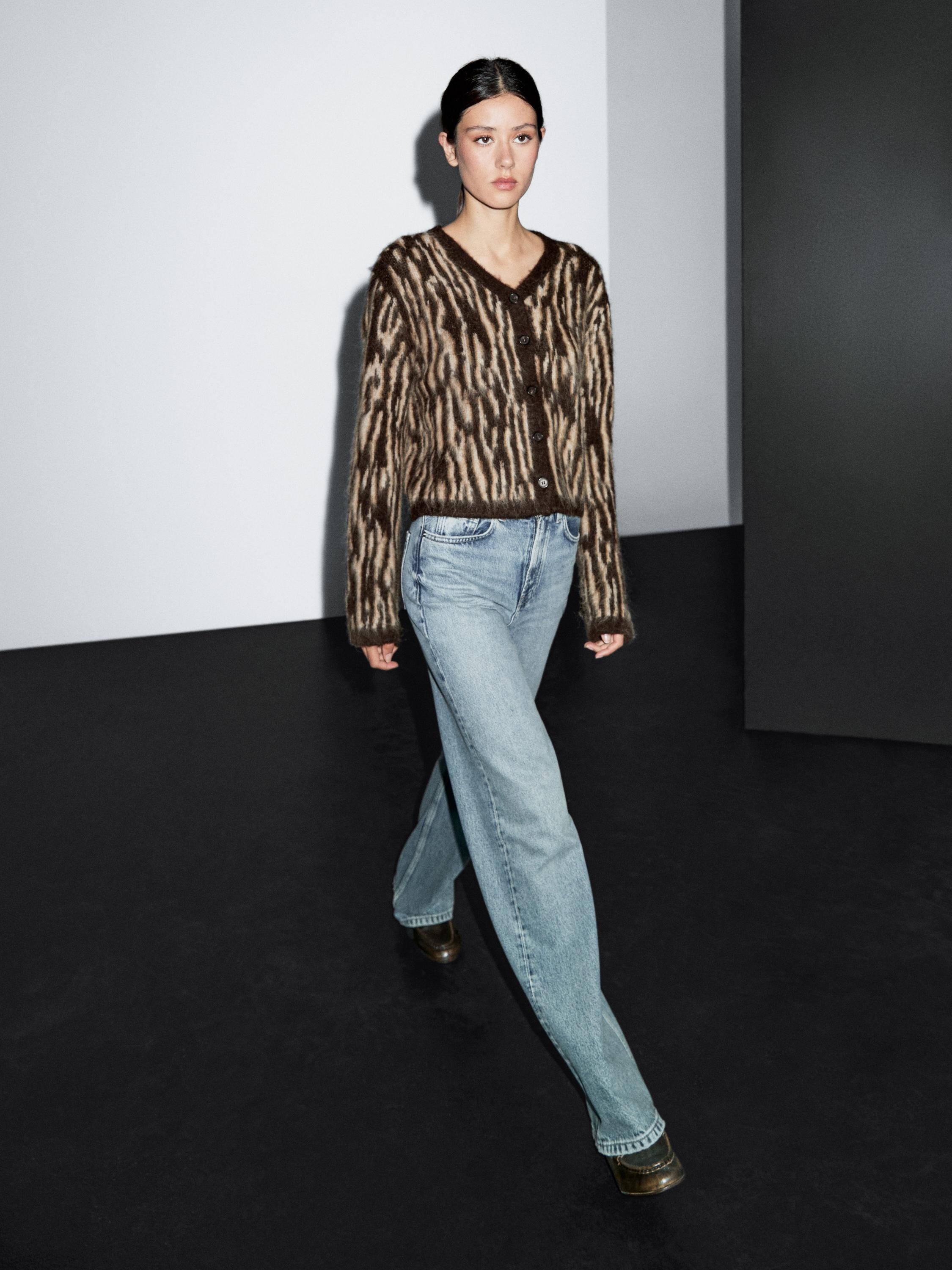 Cárdigan animal print