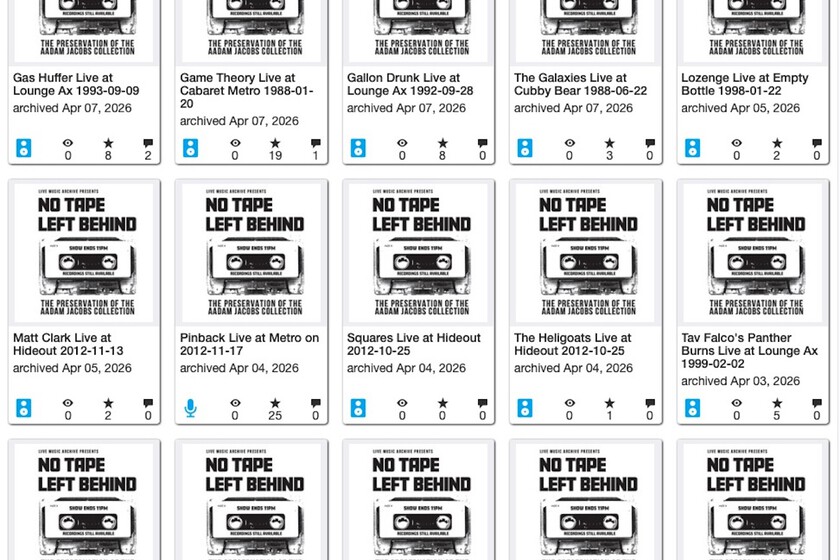 Un fan grabó 10.000 conciertos en secreto durante 40 años con un dictáfono. Internet Archive lo está digitalizando todo