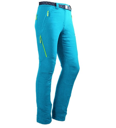 Pantalón técnico de mujer para montaña Izas Stretch Birham color turquesa rebajado a 22,45 euros en Amazon