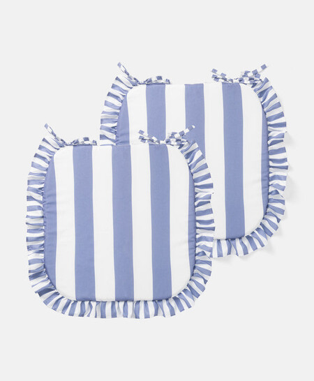 Pack De 2 Cojines Para Silla A Rayas