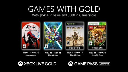 Aragami: Shadow Edition y LEGO Indiana Jones entre los juegos de Games with Gold de noviembre de 2020