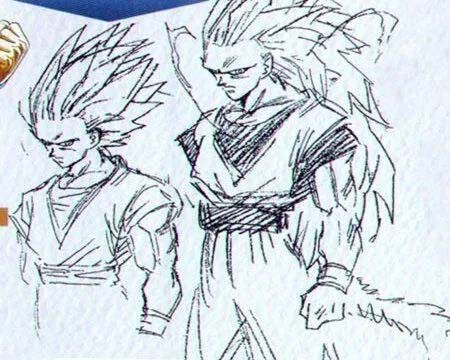 Bocetos Super Saiyajin 3