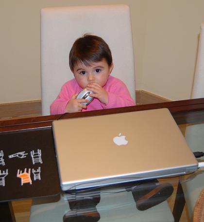 La foto de tu bebé, la Mac de papá