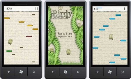 Birdy Bounce, el Doodle Jump de Windows Phone 7