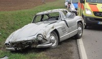 Dolorpasión™: Mercedes 300 SL Gullwing (¡nooooo!, ¿¡por quééééé!?): un destrozo histórico