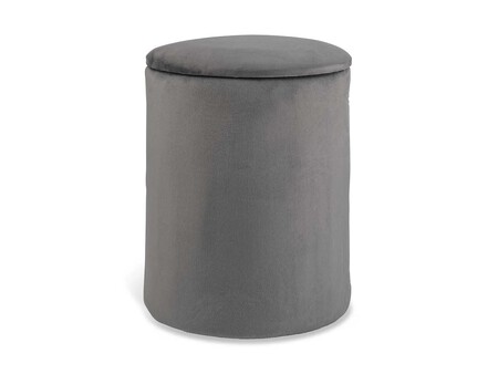 Taburete Con Almacenaje Gris Zoom 4
