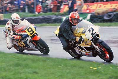 ROn Haslam y Kenny Roberts