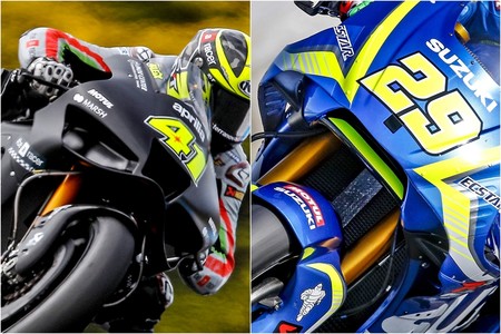 La fiebre de los alerones integrados se extiende. Suzuki y Aprilia apuestan por los carenados dobles