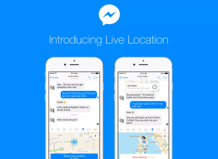 Más novedades en Facebook Messenger: ahora podremos compartir nuestra ubicación en vivo