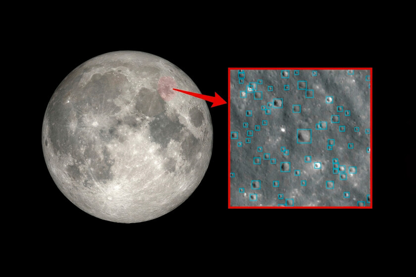 La NASA quiere entender mejor la Luna antes de volver allí. Ha creado con IBM una IA para encontrar hielo y nuevos cráteres thumbnail