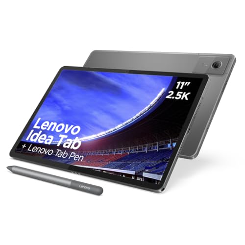 Lenovo Idea Tab – Tablet 11" 2.5K (MediaTek Dimensity 6300, 8 GB RAM, 128 GB UFS, 90 Hz, 4 Altavoces, Wi-Fi 5, Bluetooth 5.2, Android 15) Color Gris – Incluye Tab Pen
