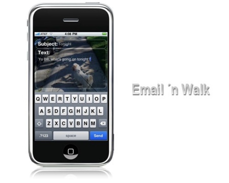 Email´n Walk, escribe mails desde tu iPhone sin riesgos a tropezar